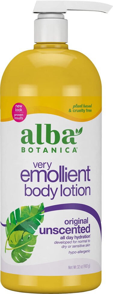 Alba BotanicaVery Emollient Body Lotion Unscented Original 32 Oz