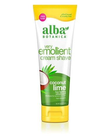 Alba BotanicaVery Emollient Cream Shave Coconut Lime 8 Oz