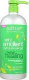 Alba BotanicaVery Emollient Bath and Shower Gel Herbal Healing 32 Ounce