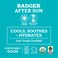 Badger Coconut After Sun Balm with Organic Cocoa Butter  Shea Butter Rescue Balm Soothing  Cooling Balm for Tight Dry Skin After Sun Exposure 2 oz
