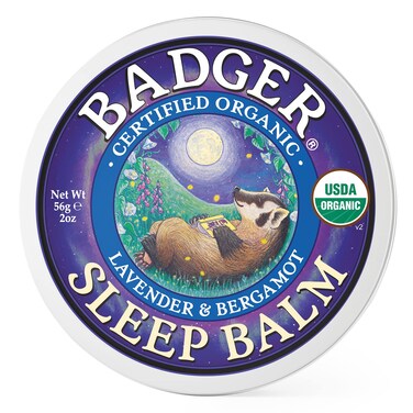 Badger  Sleep Balm Lavender  Bergamot Natural Sleep Balm Scented Relaxing Balm for Children and Adults Calming Night Balm Organic Sleep Balm 2 oz