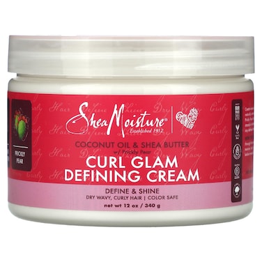SHEA MOISTURE Curl Glam Defining Cream Coconut Oil  Shea Butter wPrickly Pear  12 oz