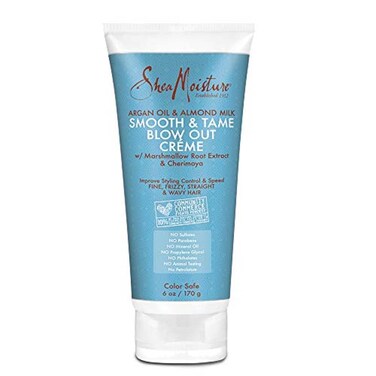 Shea Moisture Argan Oil and Almond Milk Smooth and Tame Blow Out Creme for Unisex 6 Ounce