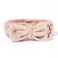 GIOVANNIMultiPurpose Spa Headband  Eco Chic Beauty Cute Bow Stylish and Functional Design Adjustable Super Soft Fabric Smooth and Comfortable Texture Beauty Essential  Blush Pack of 1