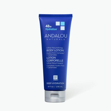 Andalou Naturals Body Lotion Deep Hydration Lotion for Dry Skin UltraNourishing Skin Care with Hyaluronic Acid  Ceramides Body Cream for Softer More Supple  Glowing Skin 8 fl oz