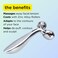 Pacifica Beauty Future Youth Facial Massage Roller Skincare Zinc Alloy Sculpt Firm Depuff Face Sculpting Tool Lymphatic Drainage Facial Massage Skin Care Routine Skin Care Tools 1 Count