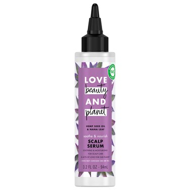 Love Beauty  Planet Scalp Serum Soothe  Nourish for a Dry Scalp Hemp Seed Oil  Nana Leaf Vegan Parabenfree Siliconefree Crueltyfree 32 oz