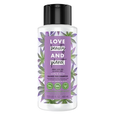 Love Beauty And Planet100 Biodegradable Shampoo Soothe  Nourish Dry Scalp Hemp Seed Oil  Nana Leaf Sulfatefree Siliconefree Crueltyfree Vegan Shampoo 135 oz