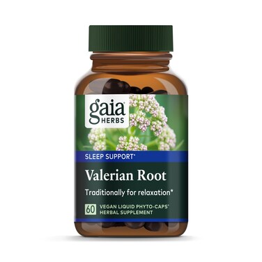 Gaia Herbs Valerian Root  Natural Sleep Support for a Natural Calm to Help Relaxation to Prepare for Sleep  with Organic Valerian Root Extract  60 Vegan Liquid PhytoCapsules 30Day Supply