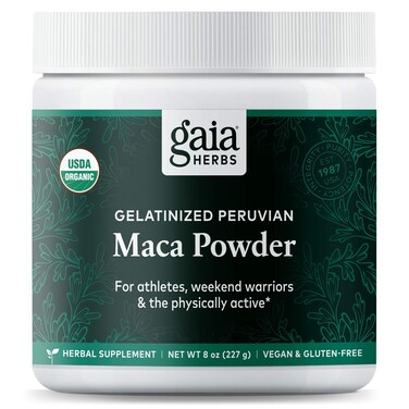Gaia Herbs Maca Powder  Natural Energy Supplement  Supports and Maintains Healthy Energy and Stamina  Made with USDA Certified Organic Maca Root Lepidium meyenii  8 Oz 69Day Supply
