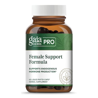 Gaia HerbsPro Female Hormone Support  Menopause Supplement for Women  With Vitex Black Cohosh  St Johns Wort  60 Vegan Liquid PhytoCapsules 60 Servings
