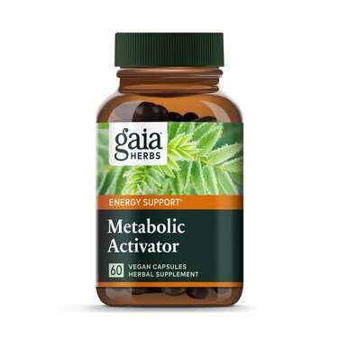 Gaia Herbs Metabolic Activator  Natural Energy Supplement for Metabolism Support  Made with Panax Notoginseng  Astragalus Extract  Free from Dairy Soy  Gluten  60 Capsules 60 Servings