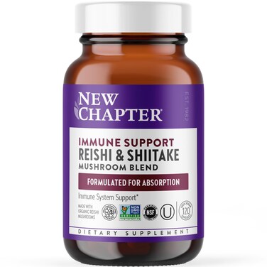 New ChapterImmune Support LifeShield Immune Support with Organic Reishi Mushroom Vegan  NonGMO Ingredients  120 Count Pack of 1