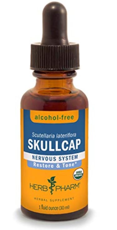 Herb PharmHerb Pharm Certified Organic Skullcap Liquid Extract for Nervous System Support 1 Fl Oz