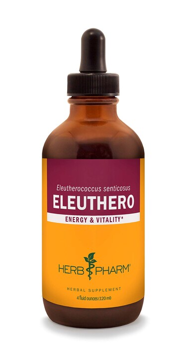 Herb Pharm Eleuthero Siberian Ginseng Root Liquid Extract for Energy and Stamina Cane Alcohol 4 Ounce