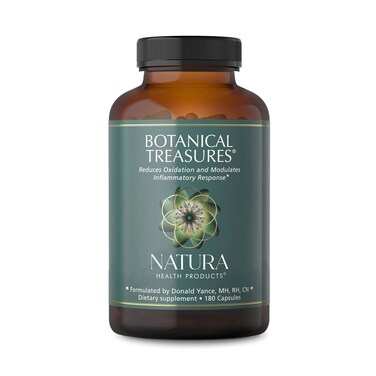 Natura Health ProductsBotanical Treasures Supplement  Supports BroadSpectrum Antioxidant Activity Featuring Turmeric Ginger Green Tea Black Pepper TransResveratrol Black Cumin 180 Capsules