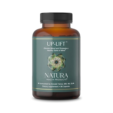 Natura Health Products UpLift Supplement  Encourages Positive Mood and Mental Outlook Featuring Ashwagandha St Johns Wart Vitamins B6  B12 Ltryptophan Folate Ltyrosine 90 Capsules