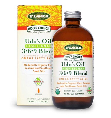 Flora  Udos Choice Omega 369 Oil Blend High Lignan 85 Fl Oz