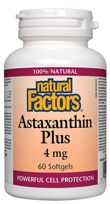 NATURAL FACTORS Astaxanthin Plus 4Mg 60 CT