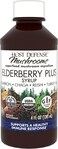 Host DefenseElderberry Plus Syrup  Immune  Respiratory Supplement  Liquid Mushroom Supplement with Turkey Tail Reishi Agarikon  Chaga  Lung Support Supplement  4 fl oz 12 Servings