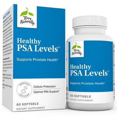 Terry Naturally Healthy PSA Levels  60 Softgels  Supports Prostate Health  NonGMO Gluten Free  30 Servings