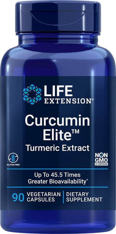 Life Extension Curcumin Elite Turmeric Extract 90 Veg Capsules