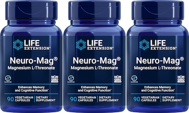 Life Extension Neuromag Magnesium Lthreonate 90 X 3
