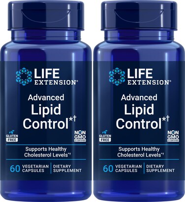 Life Extension Advanced Lipid Control 60 Vegetarian Capsules Pack of 2