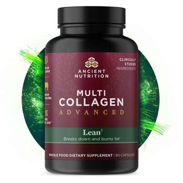 Ancient NutritionAdvanced Collagen Protein Lean with Probiotics Hydrolyzed Collagen Peptides Supports Healthy Weight Loss and Fat Loss 90 Count