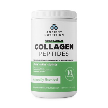 Ancient Nutrition Vegetarian Collagen Peptides Collagen Peptides Powder Collagen Powder with Natural Flavor Prebiotics and Probiotics Supports Healthy Skin Hair Joints Digestion 28 Servings