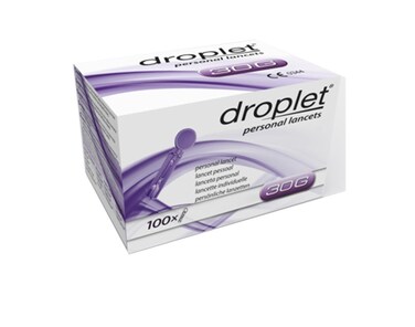 Droplet 7167 30 g Personal Lancets Purple Pack of 100