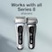 Braun Series 8 83M Electric Shaver Head Replacement Cassette Silver