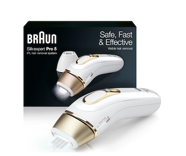 Braun IPL LongLasting Hair Removal for Women and Men Silk Expert Pro 5 PL5137 with Venus Swirl Razor LongLasting Reduction in Hair Regrowth for Body  Face Corded PL5137