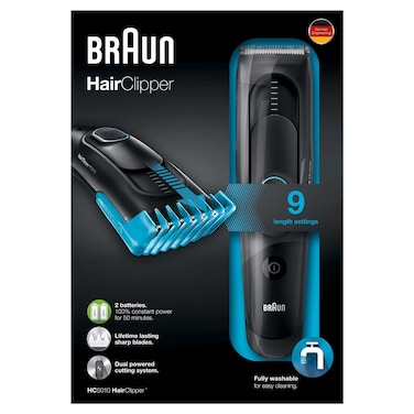 Braun HC5010 Mens Hair Clipper Cordless Rechargeable Electric Trimmer Shaver Kit