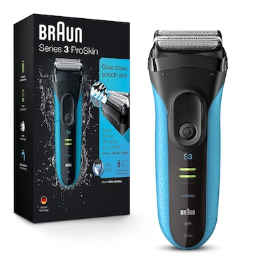 Braun Electric Series 3 Razor with Precision Trimmer Rechargeable Wet  Dry Foil Shaver for Men BlueBlack 4 Piece