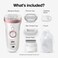 Braun Epilator Silkpil 9 9720 Hair Removal Device Epilator for Women WetDry Waterproof 3in1 Epilate Shave or Trim SalonLike Smooth Skin Womens Shaver  Trimmer Cordless Rechargeable