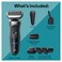 Braun Electric Shaver for Men Series 7 7185cc Wet  Dry Shave Turbo  Gentle Shaving Modes Waterproof Foil Shaver Space Grey