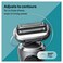 Braun Electric Shaver for Men Series 7 7185cc Wet  Dry Shave Turbo  Gentle Shaving Modes Waterproof Foil Shaver Space Grey