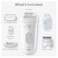 BraunEpilator Silkpil 5 Epilator Hair Removal Device Women Shaver  Trimmer Wet and Dry Epilator Includes Shaver Head and Trimmer Comb SE5041 Grey