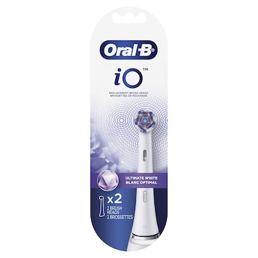 OralB iO Ultimate White Replacement Brush Heads White 2 Count