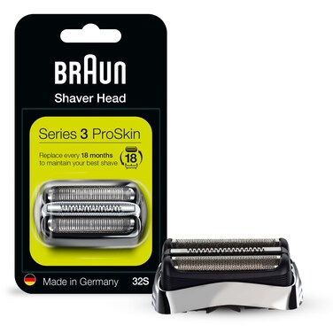Braun Series 3 Pro Skin Electric Shaver Replacement Head 32S  Compatible with Electric Razors 3000s 3010s 3040s 3050cc 3070cc 3080s 3090cc