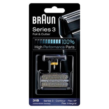 Braun50006000FC XP 31B Flex Integral FoilCutterblock Replacement Pack Black