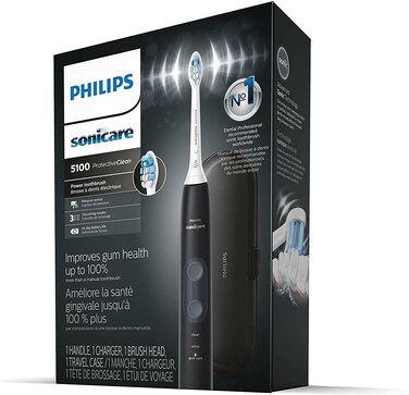 PHILIPSSonicare ProtectiveClean 5100 HX685060 Gum Health Electric Toothbrush with Pressure Sensor 3 Piece Set
