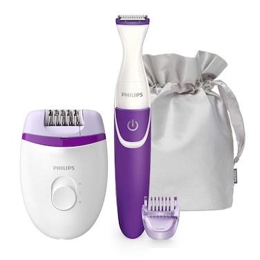 PHILIPSSatinelle Essential Corded Compact epilator Incl Bikini Trimmer Brp50500 1 Count