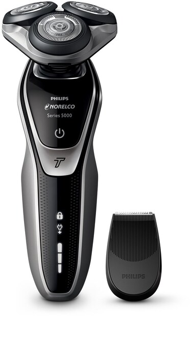 Philips Norelco Electric Shaver 5500 Wet  DryS537081 with Turbomode and Precision Trimmer