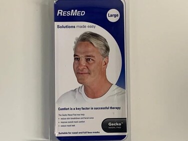 ResMed Gecko Nasal Pad  Hypoallergenic Soft Strips  CPAP Supplies  Accessories  Size Large