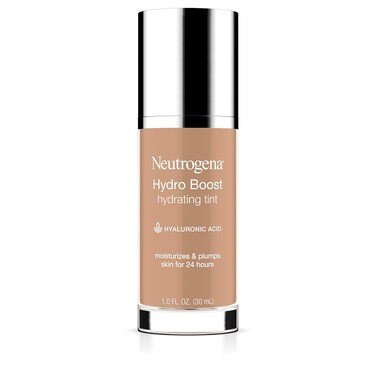 Neutrogena Hydro Boost Hydrating Tint with Hyaluronic Acid Lightweight Water Gel Formula Moisturizing OilFree  NonComedogenic Liquid Foundation Makeup 40 Nude Color 10 fl oz