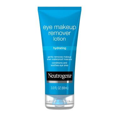 NeutrogenaHydrating Eye Makeup Remover Lotion Gentle Daily Makeup Remover with SkinSoothing Aloe and Cucumber Extracts to Remove Even Waterproof Mascara FragranceFree 3 oz