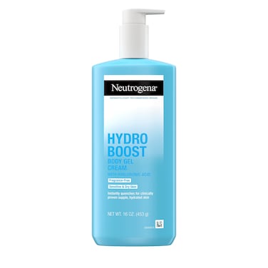NeutrogenaHydro Boost Body Gel Cream With Hyaluronic Acid Hydrating Body Lotion For Dry Skin FragranceFree Hyaluronic Acid Moisturizer 16 OZ