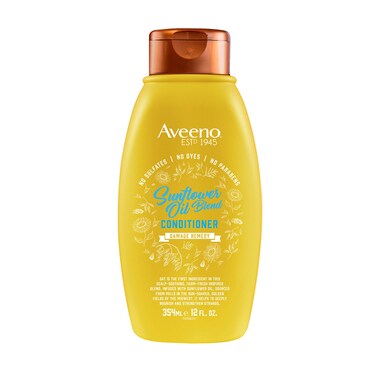 Aveeno Sunflower Oil Blend Conditioner for Dry Damaged Hair Dye Paraben  Sulfate Surfactants Free 12oz